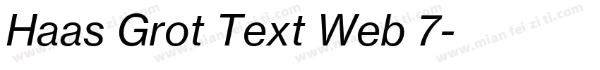 Haas Grot Text Web 7字体转换